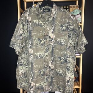 RedHead Deer Camo Woods Outdoors Button Up Shirt